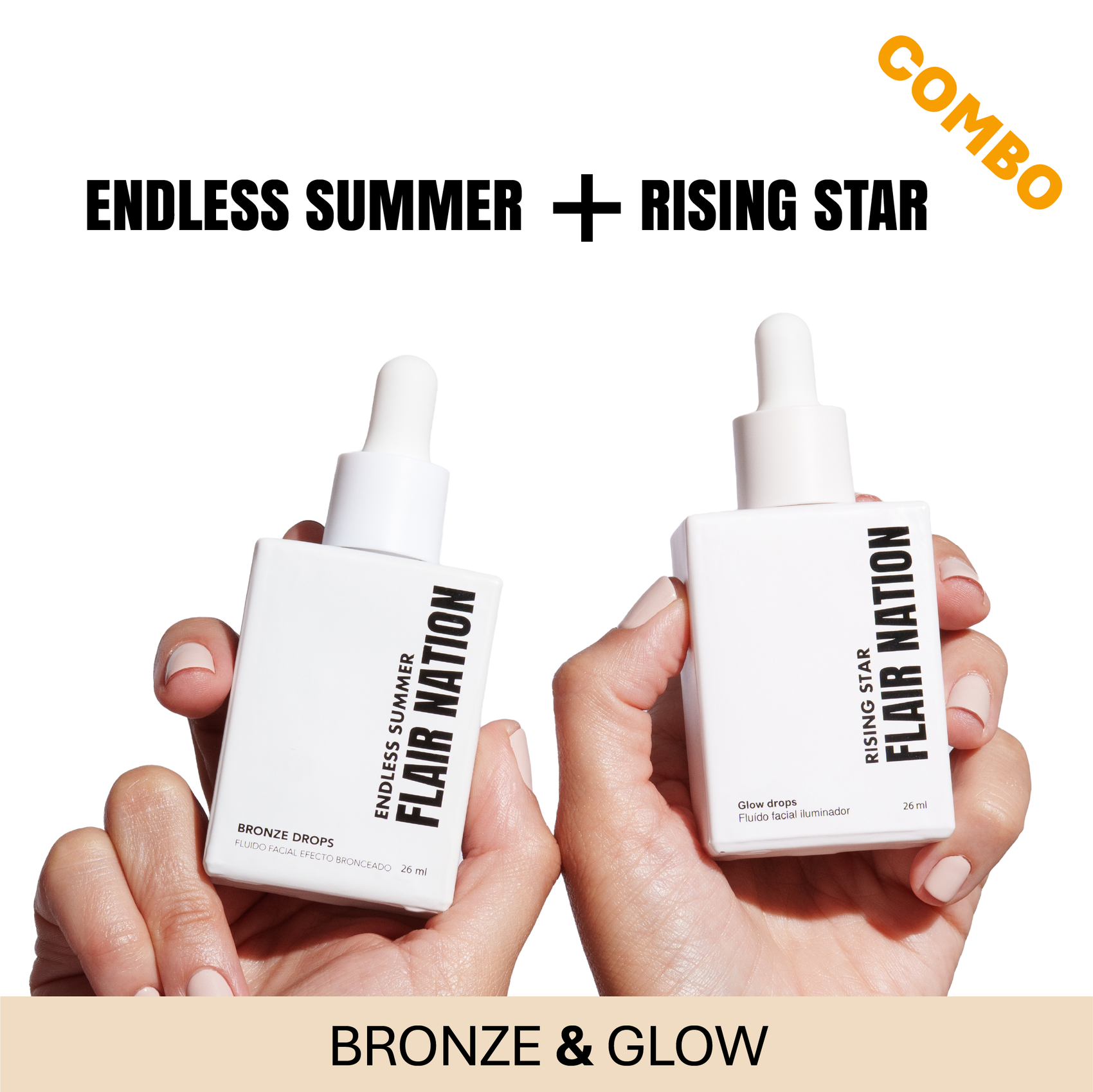 Combo Bronze & Glow Drops