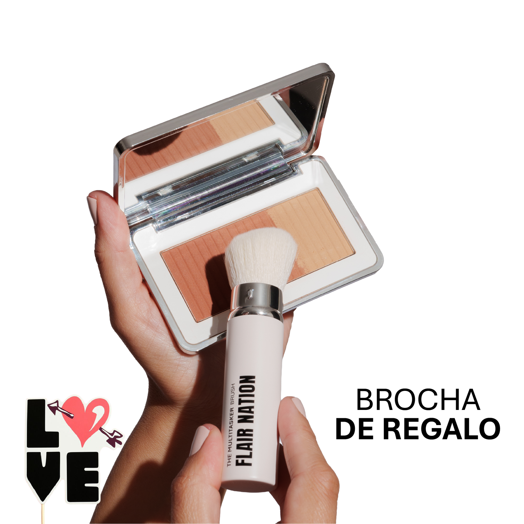 The Real Bronze & Sculpt - Bronzer en Polvo Flair Nation