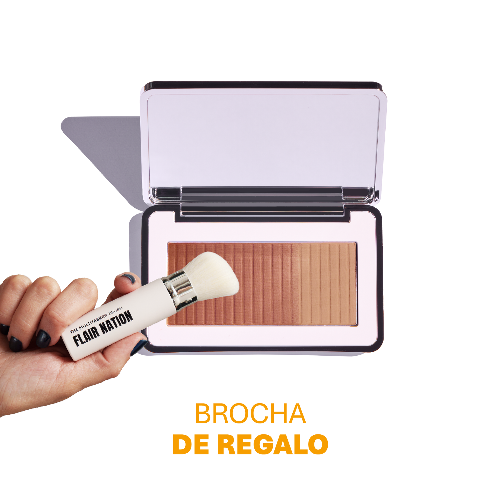 The Real Bronze & Sculpt - Bronzer en Polvo Flair Nation